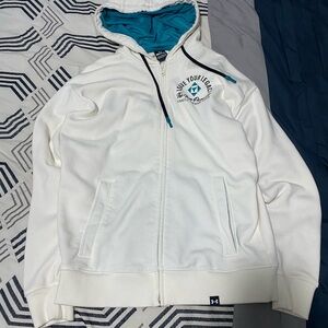 Under Armour White Hooded Cardigan